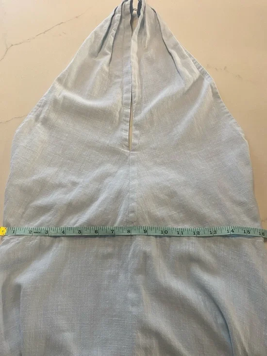 Petal & Pup Millie Halter Pale Blue Maxi Dress XL - Picture 5 of 10